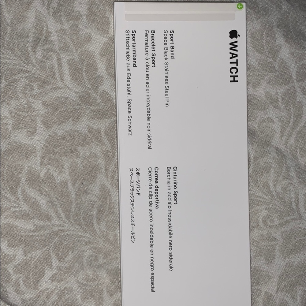 Genuine Apple black sport band